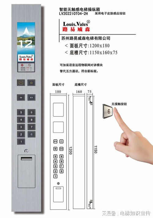 路易威森新型智能无触感电梯操纵箱 防疫时代下的智慧出行解决方案